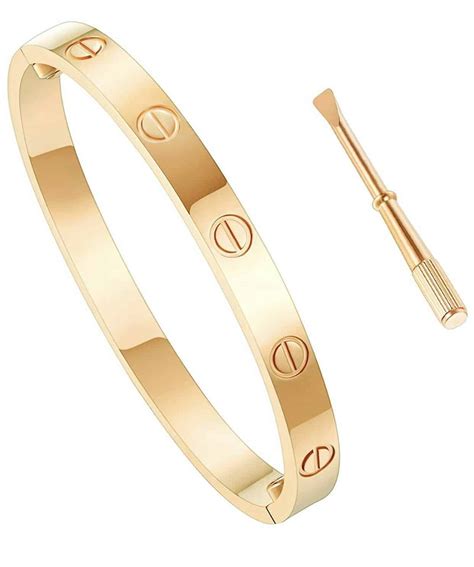 cartier love open bracelet|Cartier bracelet with screw design.